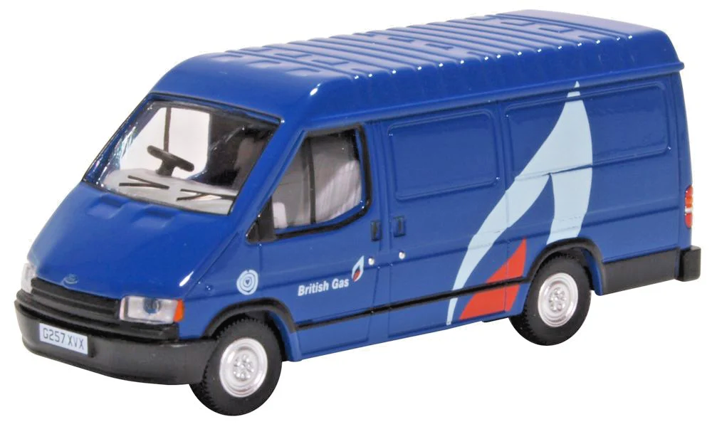 OXFORD DIECAST 1/76 SCALE - 76FT3008 - FORD TRANSIT MK3 BRITISH GAS - NEW