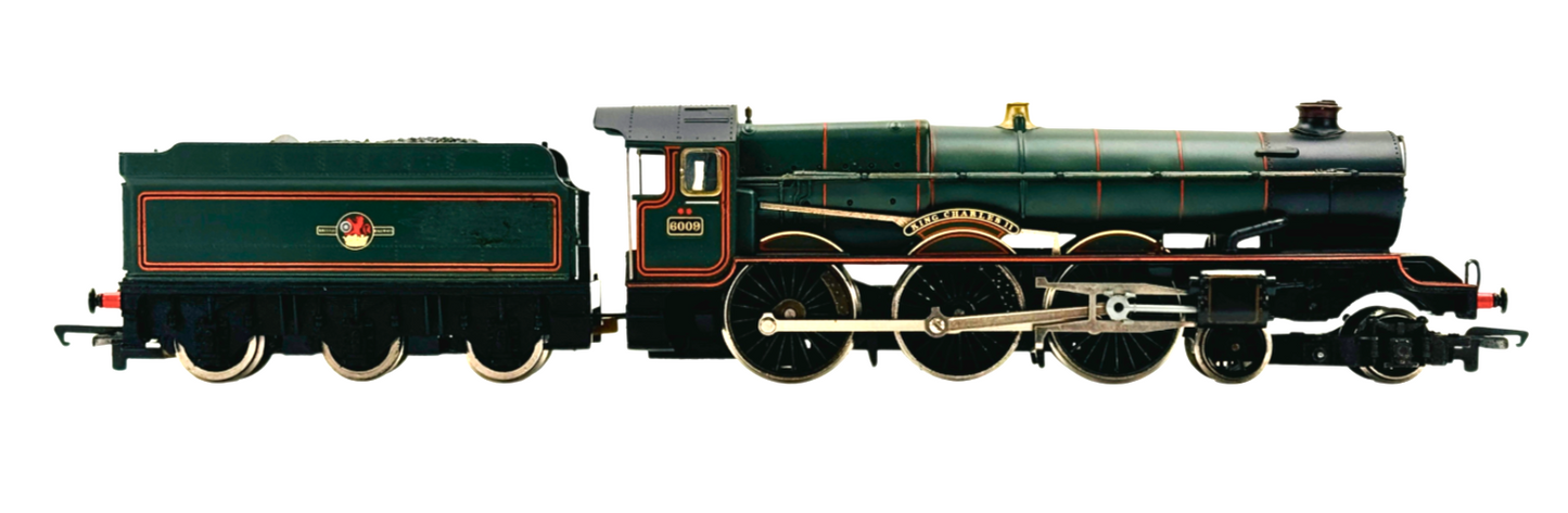 HORNBY 00 GAUGE - BR GREEN 4-6-0 'KING CHARLES II' LOCOMOTIVE 6009 - UNBOXED