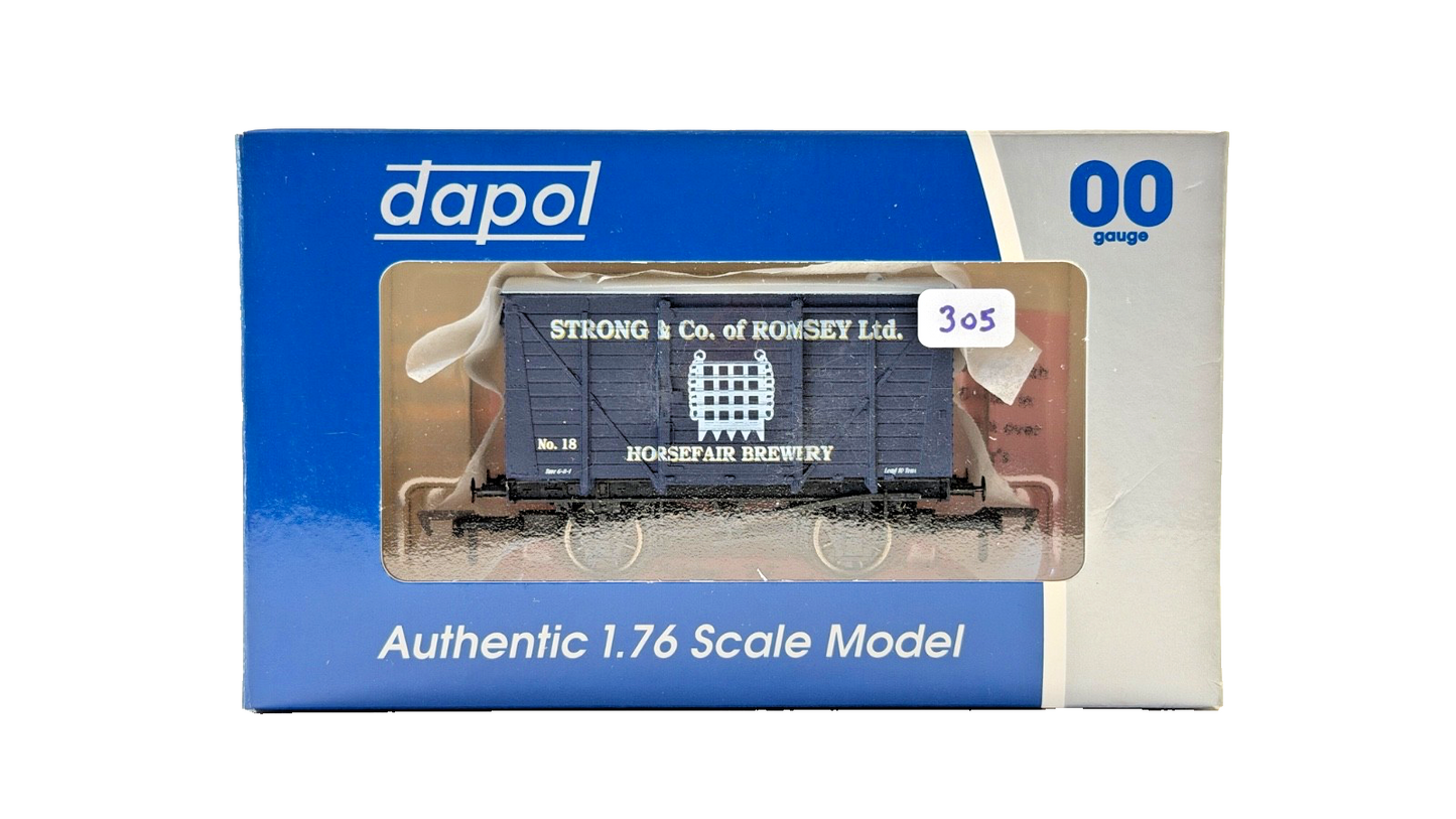DAPOL 00 GAUGE - STRONG & CO ROMSEY HORSEFAIR BREWERY VAN 18 (LIMITED EDITION)