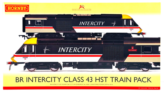 HORNBY 00 GAUGE - R3944 - CLASS 43 HST BR INTERCITY SWALLOW TRAIN PACK BOXED