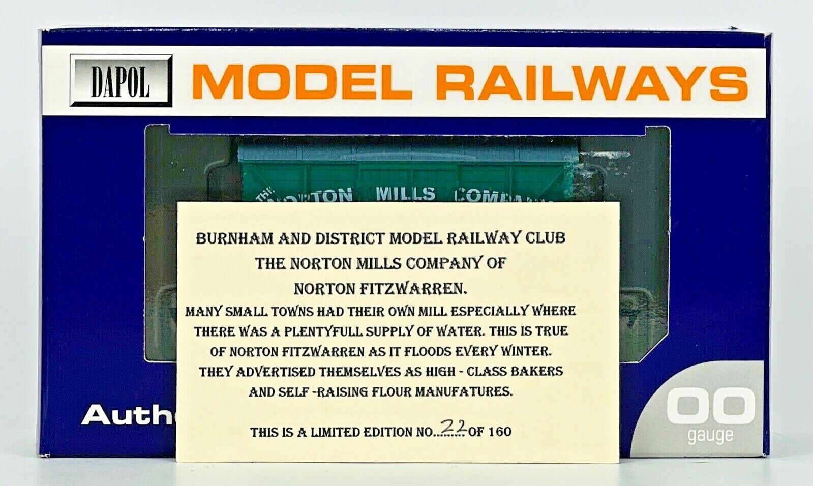 DAPOL 00 GAUGE - 'NORTON MILLS' FITZWARREN FLOUR VENT NO.6 (BURNHAM DMRC LTD ED)