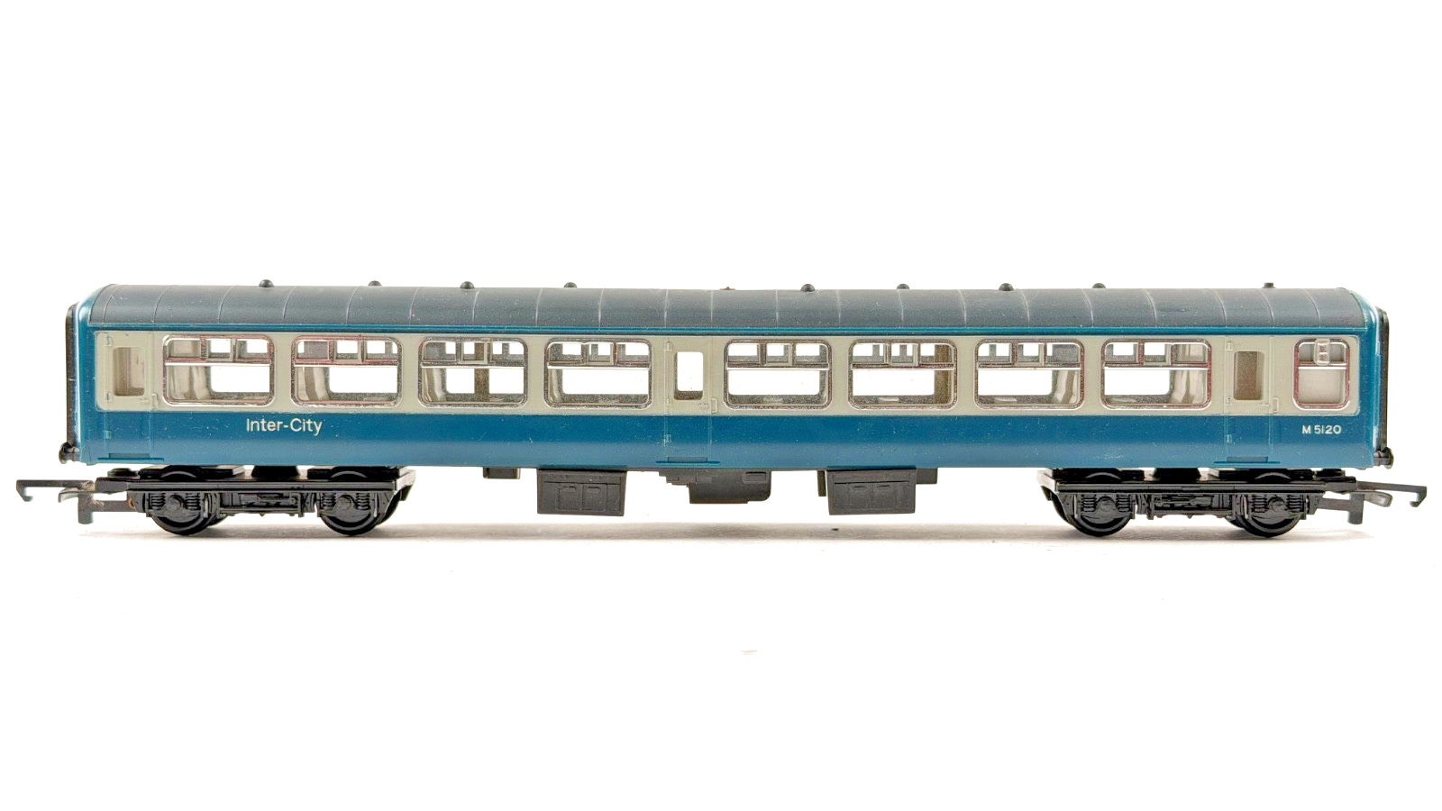 HORNBY OO GAUGE RAKE OF 2 BR BLUE GREY MK2 INTERCITY PASSENGER COACHES UNBOXED