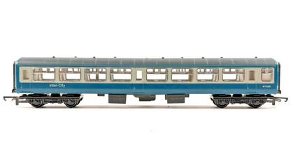 HORNBY OO GAUGE RAKE OF 2 BR BLUE GREY MK2 INTERCITY PASSENGER COACHES UNBOXED