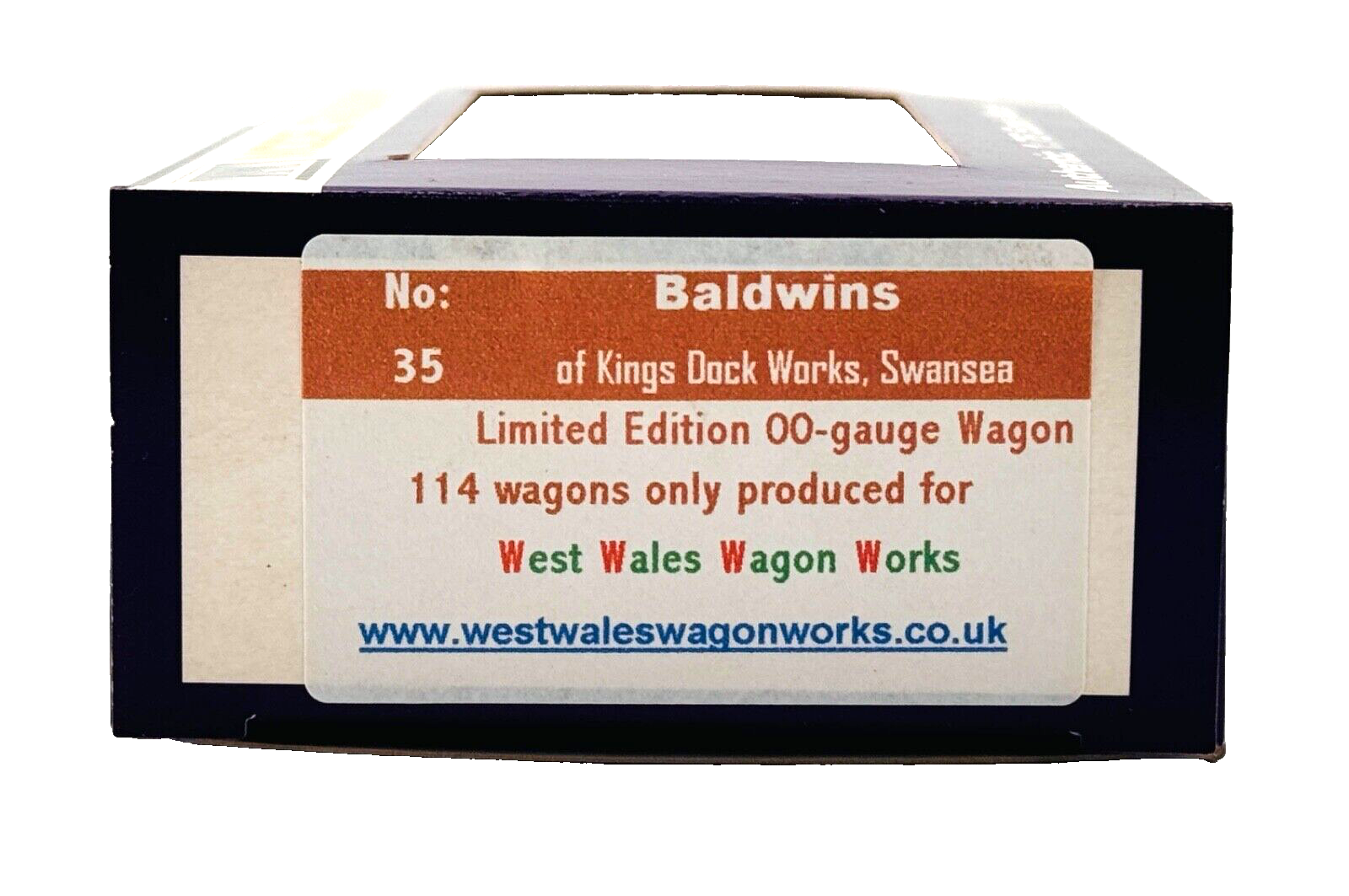 DAPOL 00 GAUGE - BALDWINS OF KINGS DOCK WORKS SWANSEA VENT VAN (LIMITED EDITION)