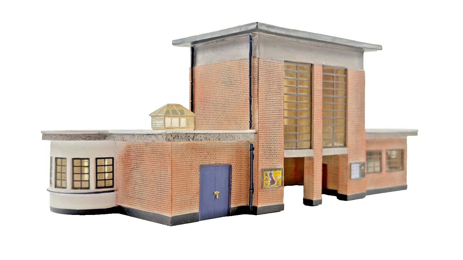 BACHMANN SCENECRAFT OO GAUGE - 44-066 - ART DECO STATION BUILDING - BOXED