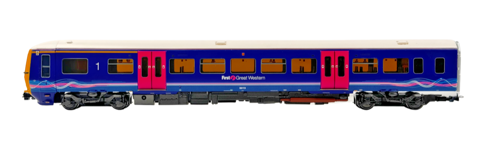 BACHMANN 00 GAUGE - 31-028 - CLASS 166 DMU 3 CAR TURBO FIRST GREAT WESTERN FGW