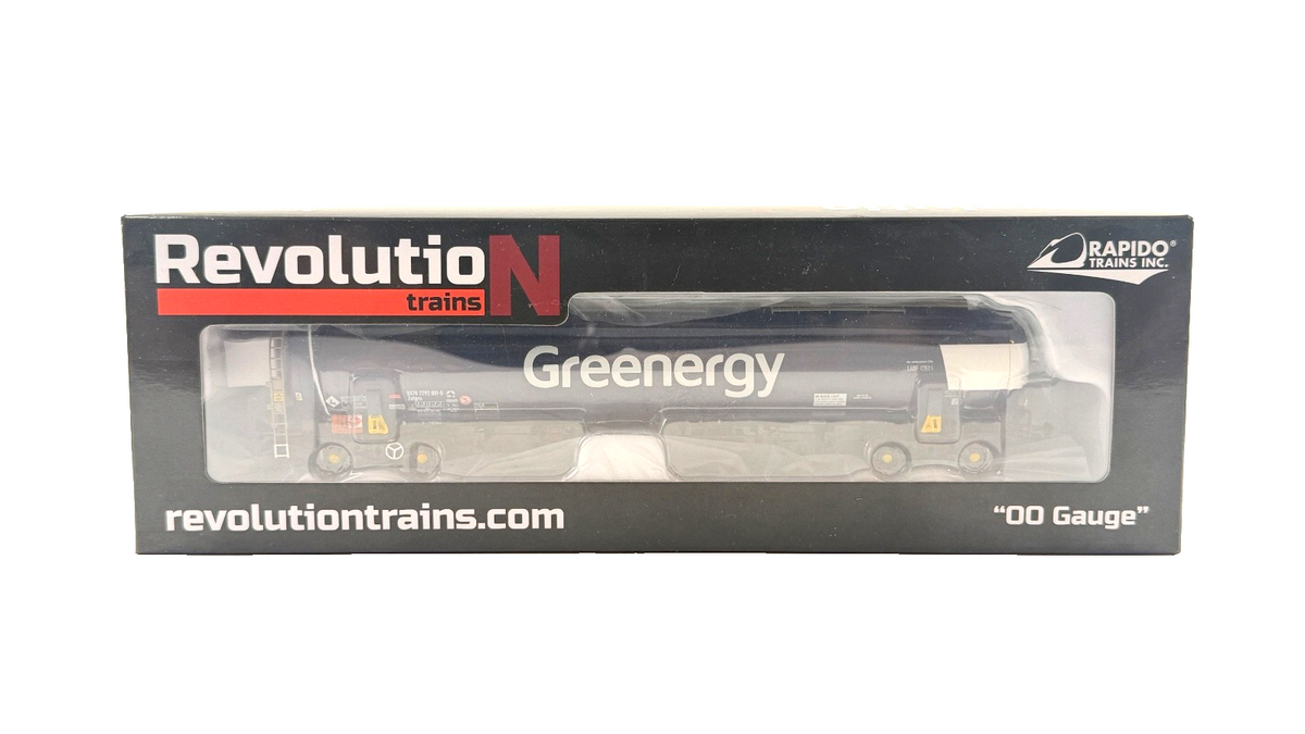 REVOLUTION TRAINS OO GAUGE - OO41361 - TEA 100T TANK CAR GREENERGY LIVERY BOXED