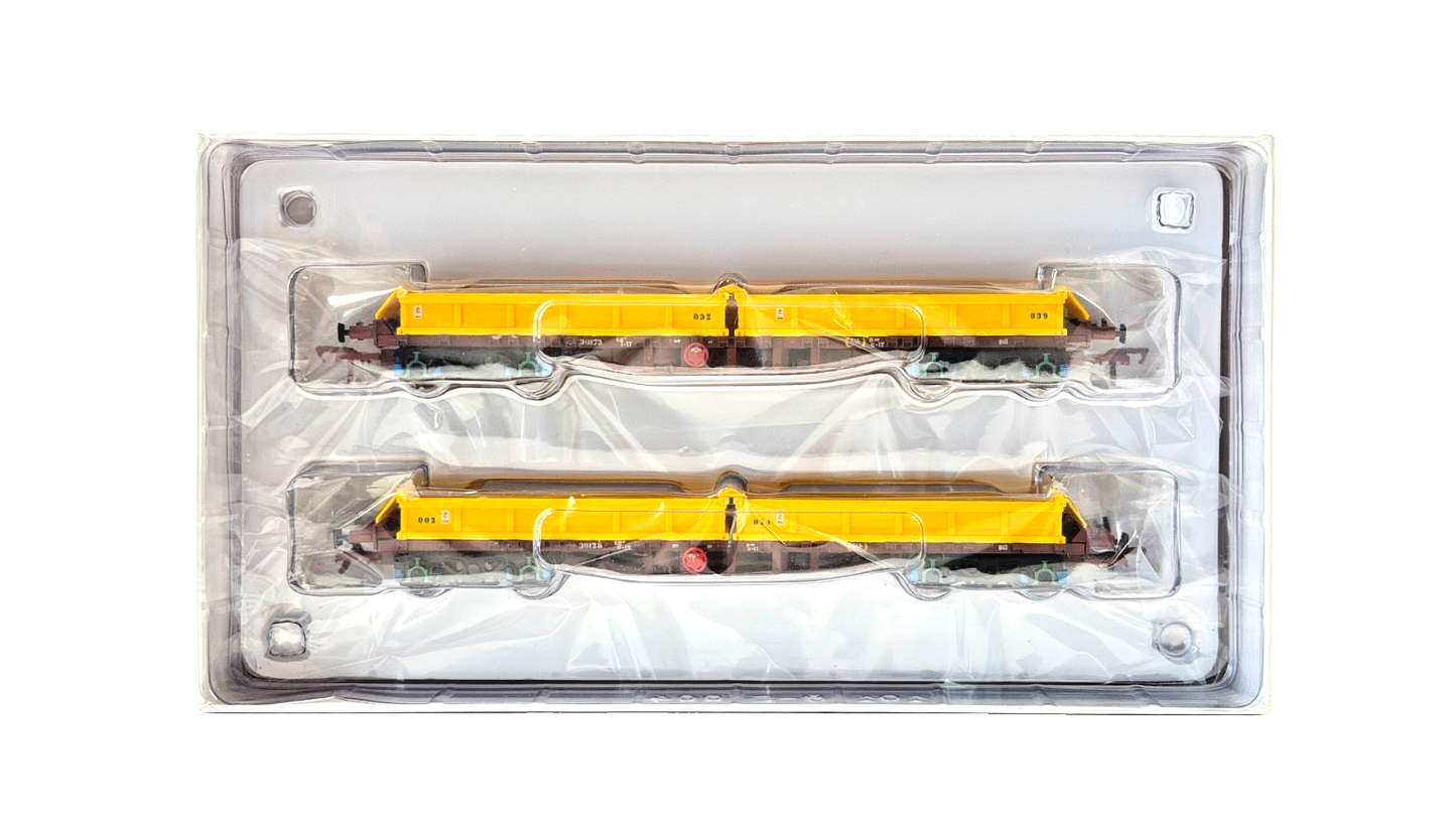 IRISH RAILWAY MODELS 00 GAUGE - IRM1070-A - 42FT BOGIE FLAT WAGON RED OXIDE TWIN