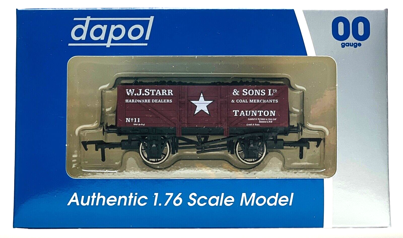 DAPOL 00 GAUGE - W.J STARR & SONS TAUNTON 5 PLANK NO.11 (WESSEX WAGONS LTD ED)