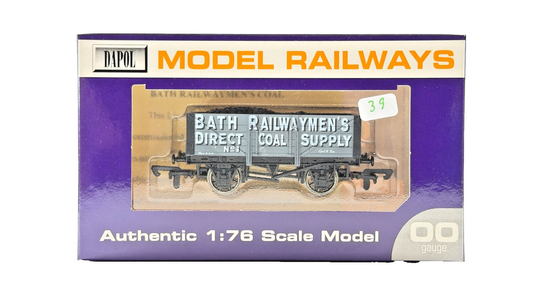 DAPOL 00 GAUGE - BATH RAILWAYMEN'S DIRECT COAL SUPPLY WAGON 1 (LIMITED EDITION)