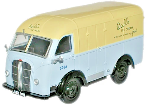 OXFORD DIECAST 1/43 SCALE - 43AK003 - WALLS ICE CREAM AUSTIN K8 THREEWAY VAN NEW