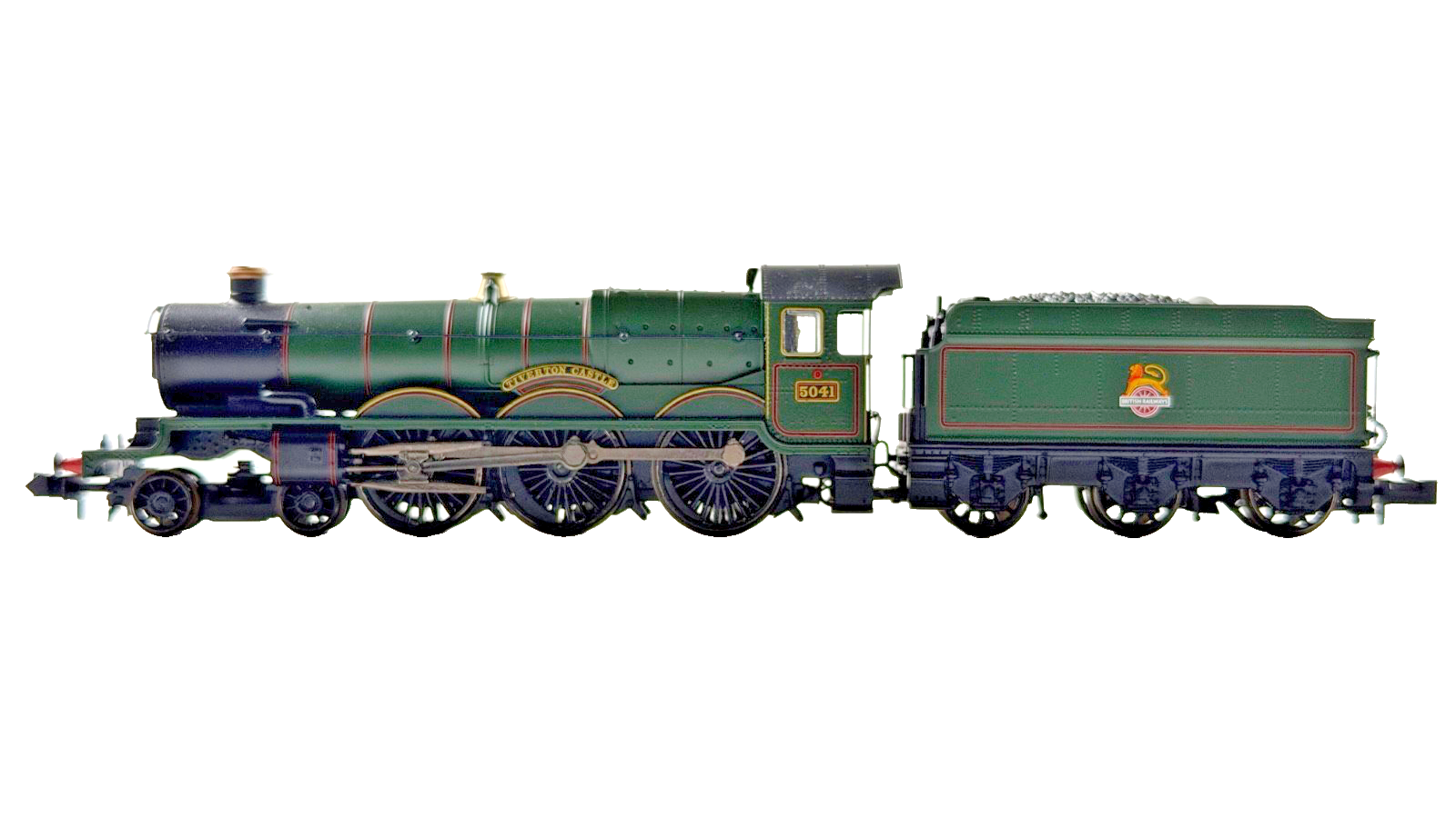 GRAHAM FARISH N GAUGE - 372-031 - CASTLE CLASS 5041 TIVERTON CASTLE BR GREEN DCC