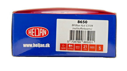 HELJAN OO GAUGE - 8650 - CLASS 86 ELECTRIC 'AL6' E3104 BR BLUE RED BUFFER BEAMS