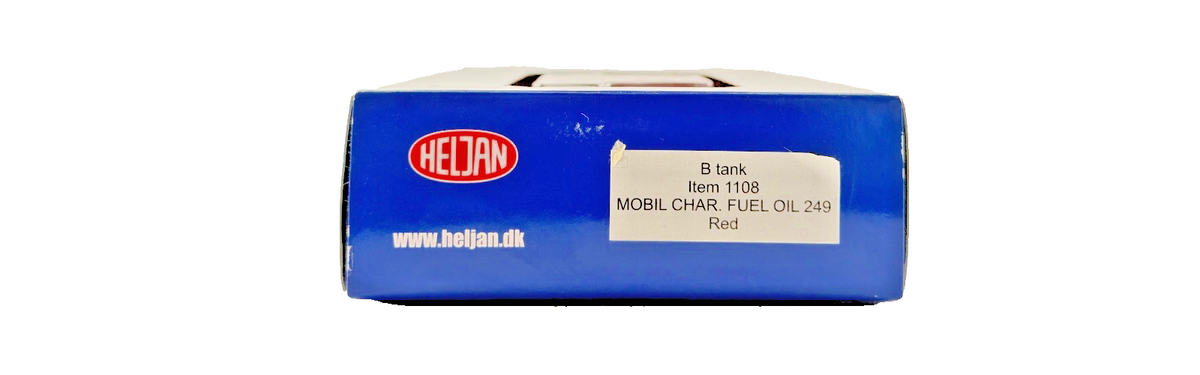HELJAN OO GAUGE - ITEM 1108 - B TANK MOBIL CHARRINGTON FUEL OIL 249 RED