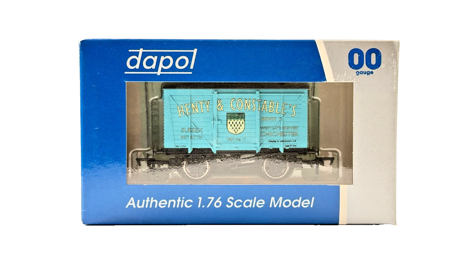 DAPOL 00 GAUGE - HENTY & CONSTABLE'S BREWERY SUSSEX VAN NO.17 (LIMITED EDITION)