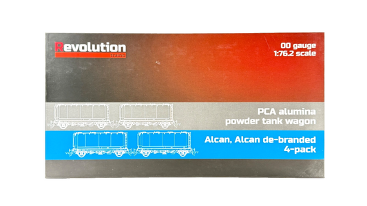 REVOLUTION TRAINS OO GAUGE - RT-PCA20-402F - PCA ALUMINA POWDER TANK WAGON SET