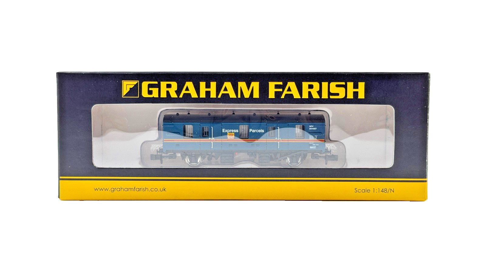 GRAHAM FARISH N GAUGE - 374-788 - MK1 NPV (EX-CCT) RED STAR EXPRESS PARCELS