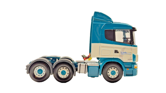 CORGI 1/50 SCALE CORBY CHILLED SCANIA 144L 380 6X2 TRACTOR UNIT UNBOXED