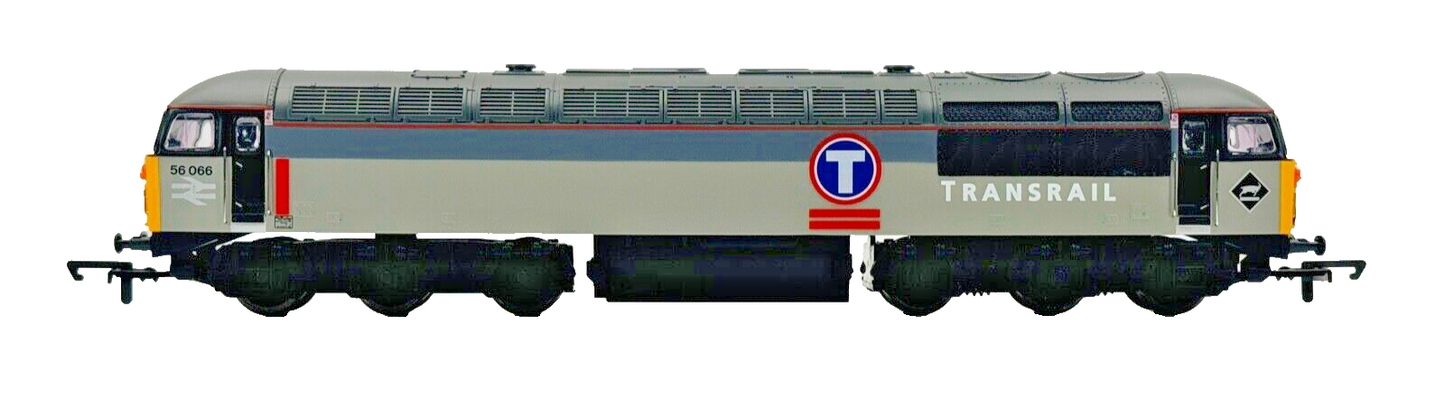 HORNBY 00 GAUGE - R2107D - CLASS 56 DIESEL 56066 TRANSRAIL GREY - BOXED