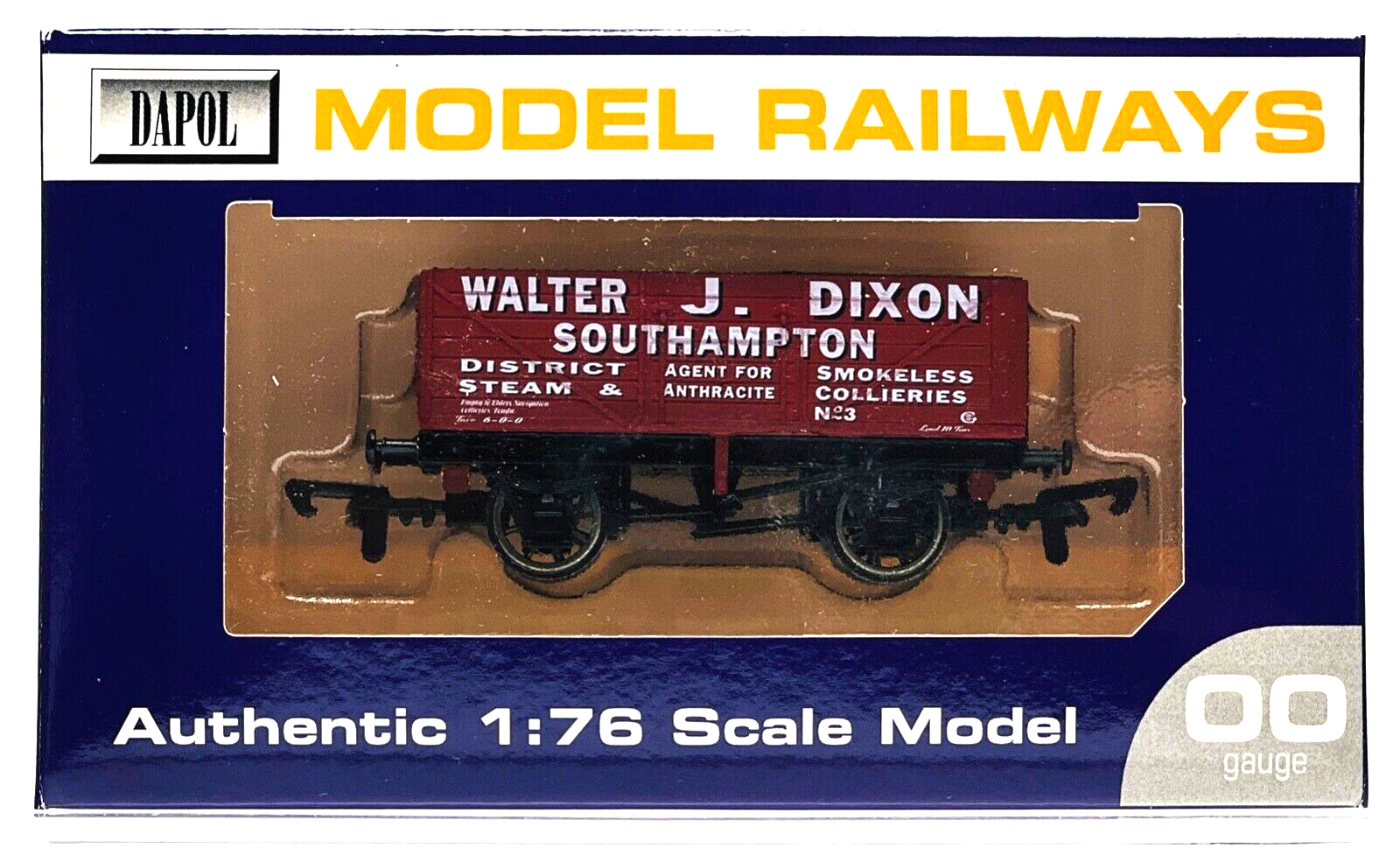 DAPOL 00 GAUGE - WALTER J DIXON SOUTHAMPTON COLLIERIES NO.3 (WESSEX WAGONS)