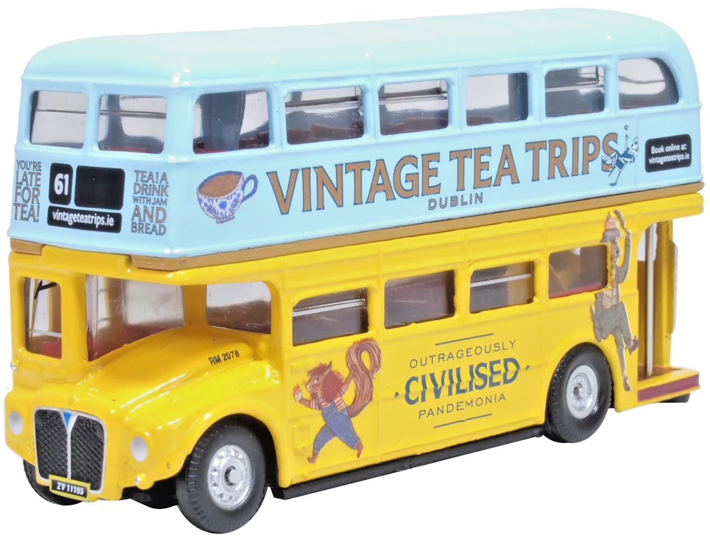OXFORD DIECAST 1/76 SCALE - 76RM115 - AEC ROUTEMASTER VINTAGE TEA TOURS - NEW