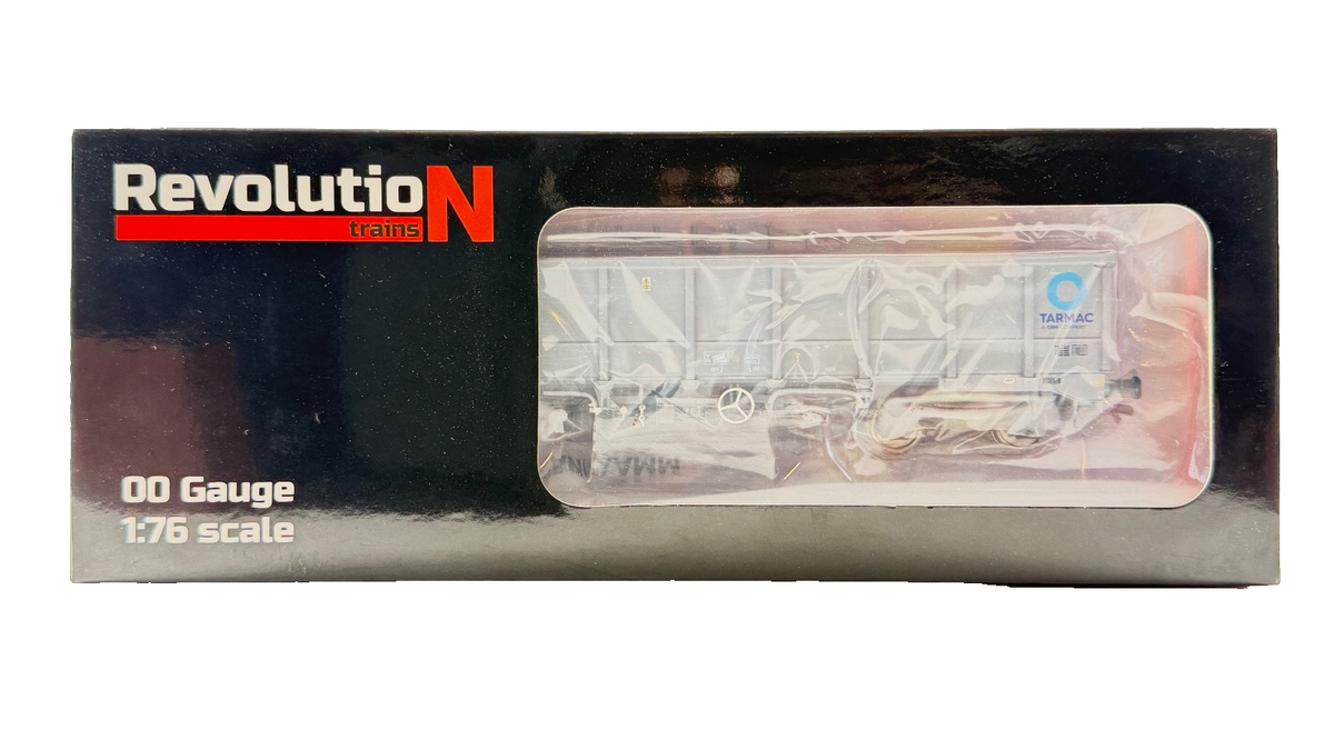 REVOLUTION TRAINS OO GAUGE - OO-EAL-103L - JNA EALNOS BOX WAGON TARMAC GREY