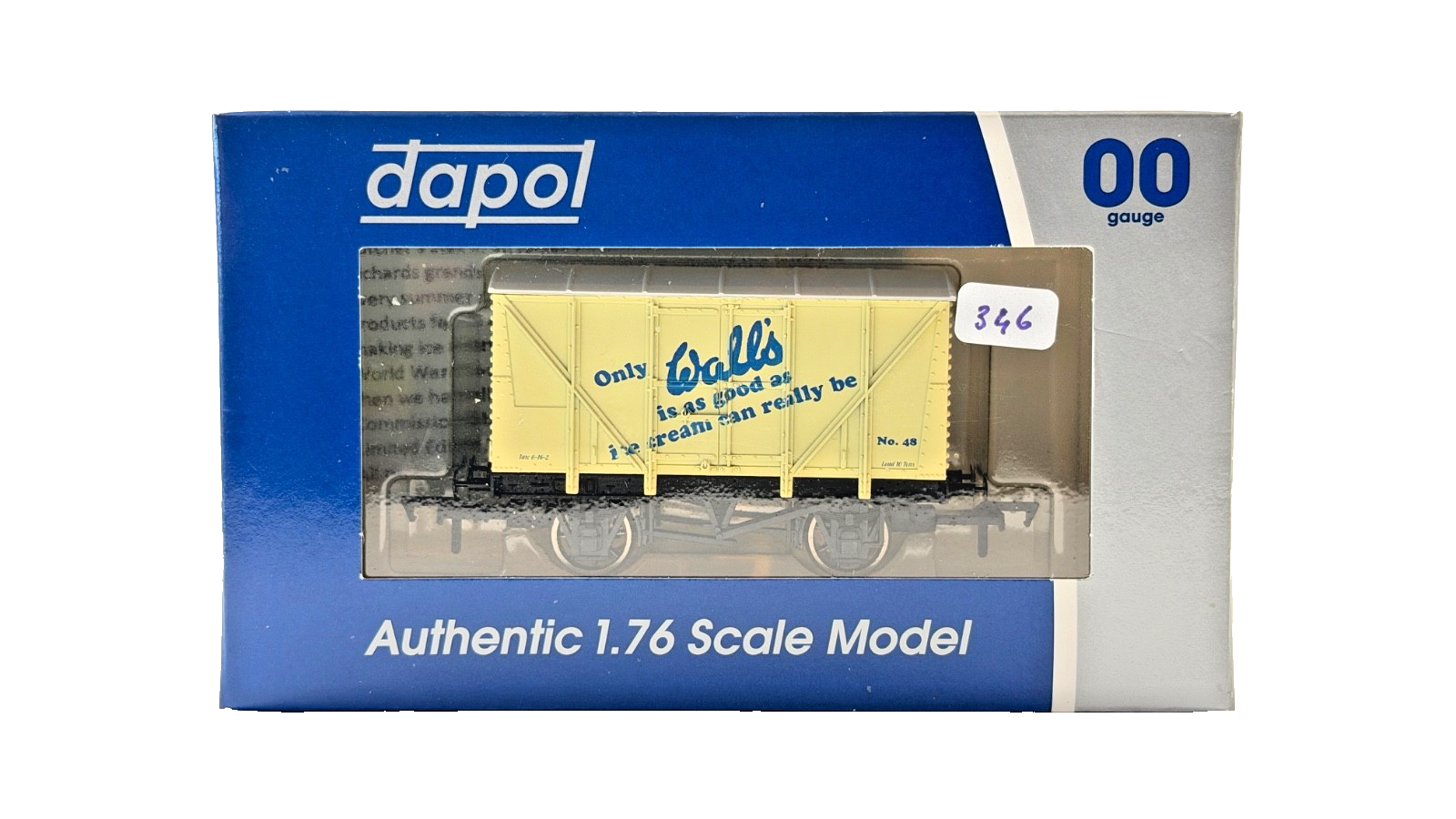 DAPOL 00 GAUGE - WALLS DAIRY ICE CREAM VENT VAN NO.48 (LIMITED EDITION)
