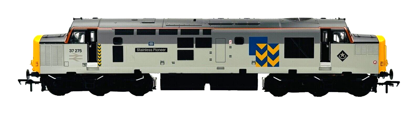 BACHMANN 00 GAUGE - 32-778RJ - CLASS 37 RAILFREIGHT 37275 'STAINLESS PIONEER'