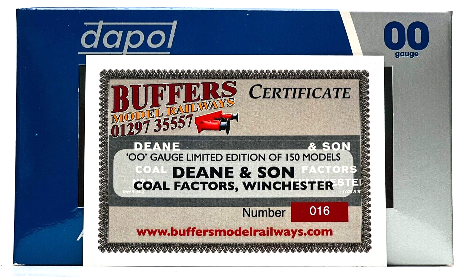 DAPOL 00 GAUGE - DEANE & SON COAL FACTORS WINCHESTER NO.2 (BUFFERS LTD ED)