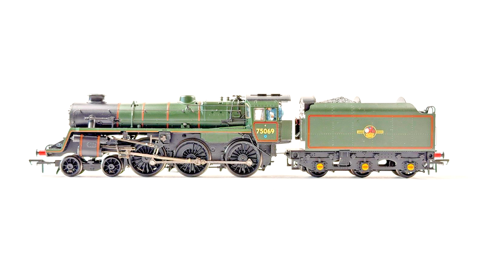 BACHMANN 00 GAUGE - 31-116 - STANDARD CLASS 4MT 75069 BR1B TENDER BR LINED GREEN