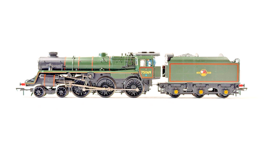 BACHMANN 00 GAUGE - 31-116 - STANDARD CLASS 4MT 75069 BR1B TENDER BR LINED GREEN