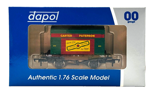 DAPOL 00 GAUGE - CARTER PATERSON SCHWEPPES SR CONFLAT WAGON (WESSEX WAGONS)