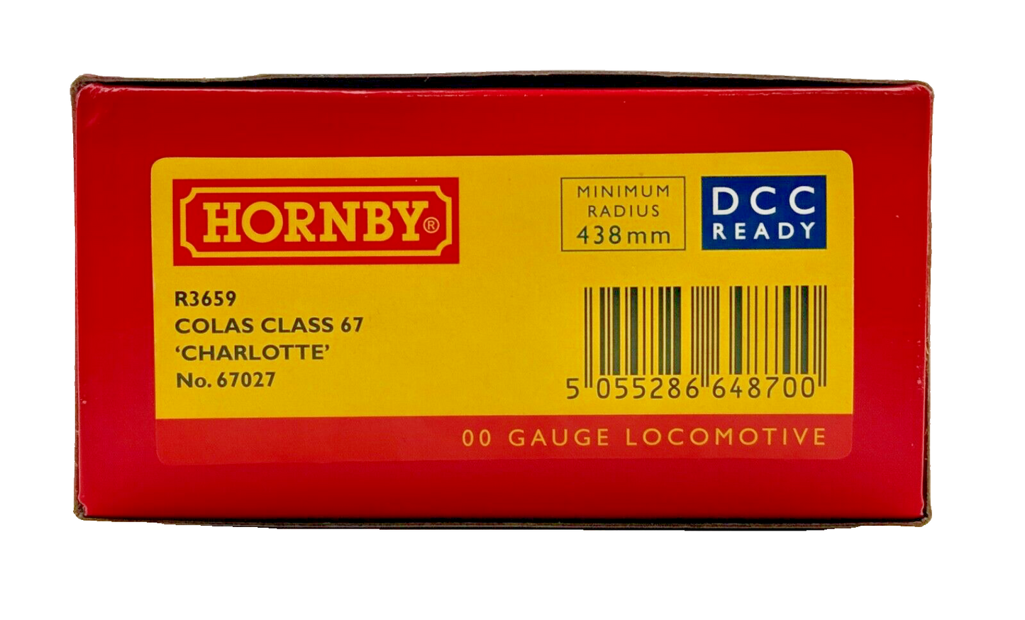 HORNBY 00 GAUGE - R3659 - CLASS 67 DIESEL 67027 COLAS RAIL 'CHARLOTTE' - BOXED