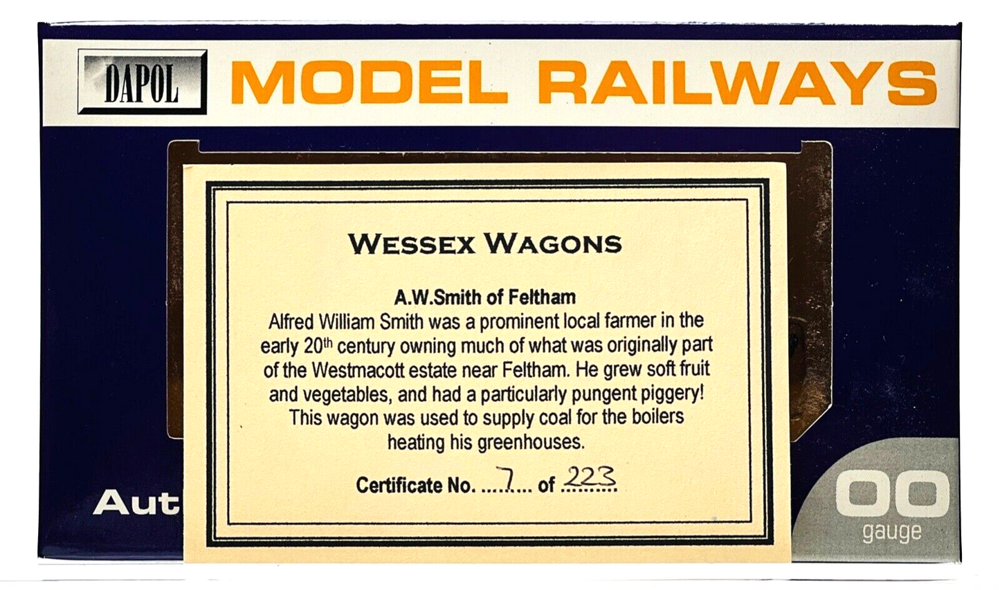 DAPOL 00 GAUGE - A.W SMITH MARKET GARDENER FELTHAM NO.8 (WESSEX WAGONS LTD ED)