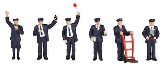 BACHMANN 00 GAUGE SCENECRAFT - 36-043 - STATION STAFF FIGURE PACK - NEW