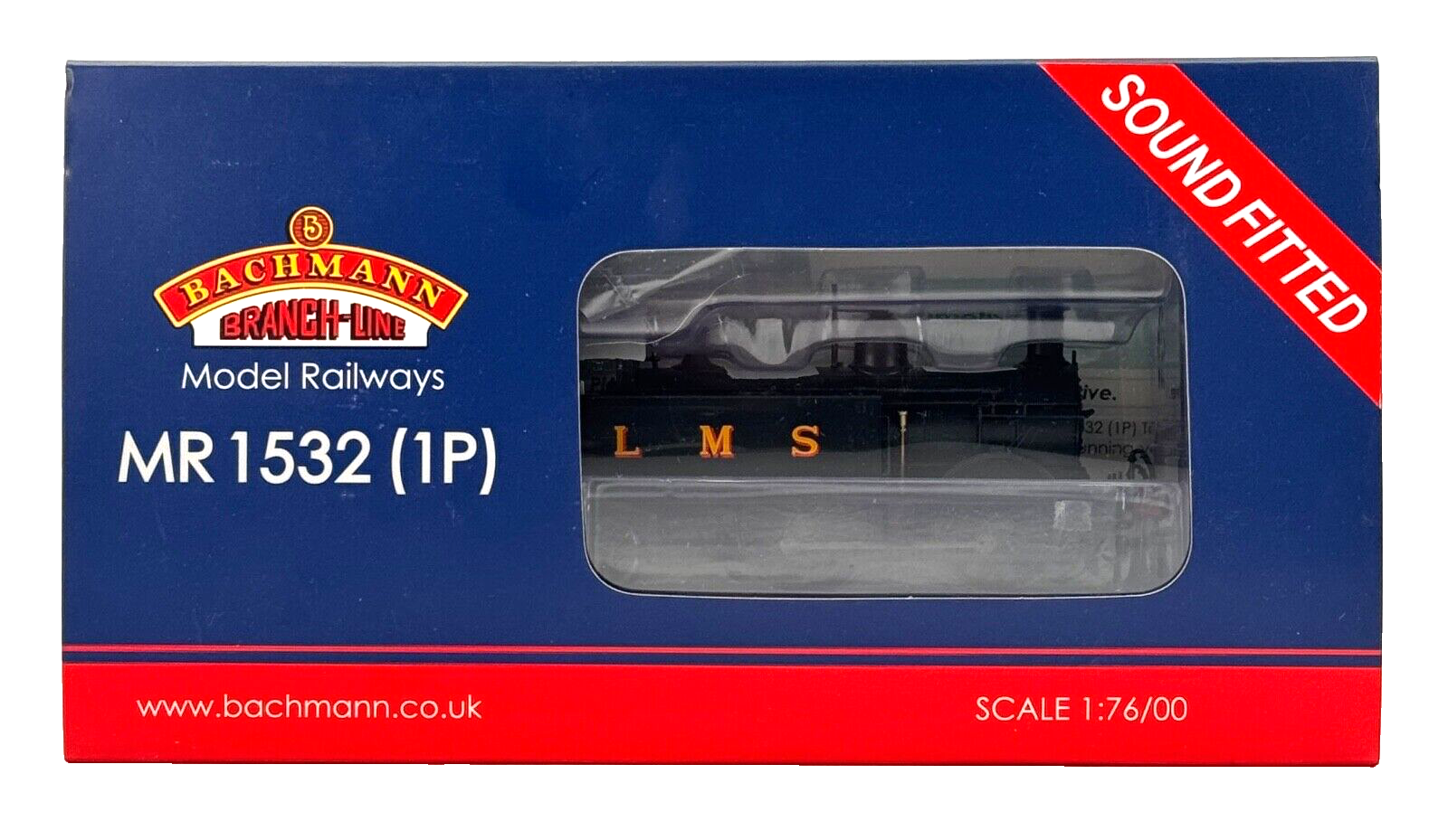 BACHMANN 00 GAUGE - 31-741SF - MR 1532 (1P) CLASS 1303 LMS BLACK - DCC SOUND