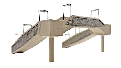BACHMANN SCENECRAFT OO GAUGE - 44-023 - CONCRETE FOOTBRIDGE - (NEEDS REPAIR)