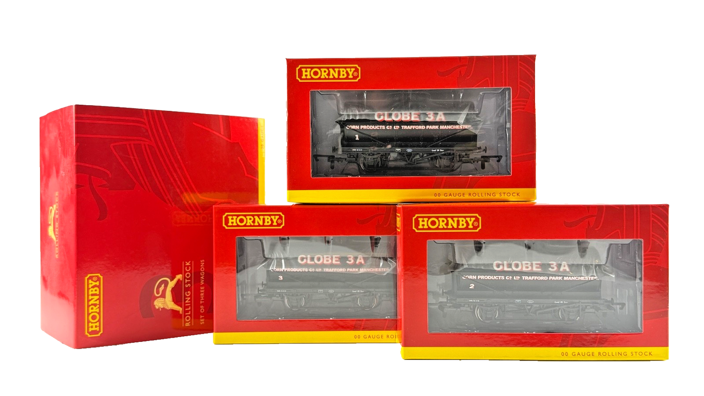 HORNBY OO GAUGE - R6959 - (PACK OF 3) CORN PRODUCTS 20 TON TANK WAGONS 1, 2 & 3