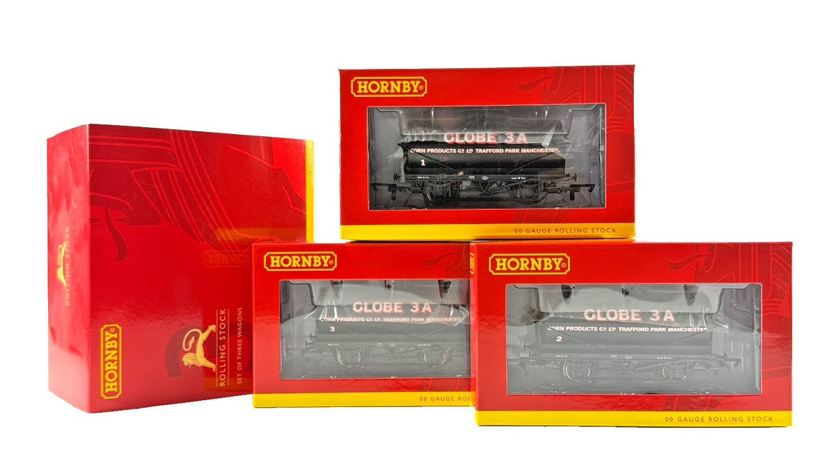 HORNBY OO GAUGE - R6959 - (PACK OF 3) CORN PRODUCTS 20 TON TANK WAGONS 1, 2 & 3