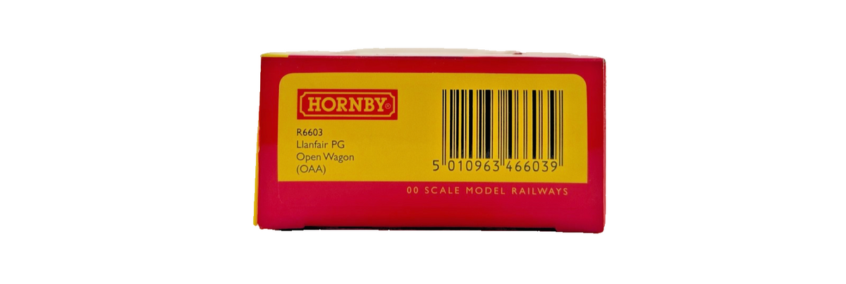 HORNBY OO GAUGE - R6603 - BLUE LLANFAIR PG OPEN WAGON (OAA) BOXED