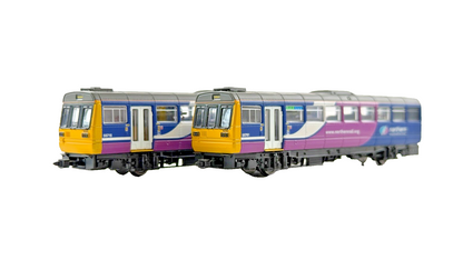DAPOL N GAUGE - ND116A - CLASS 142 PACER 2 CAR DMU NORTHERN RAIL 142065 BOXED
