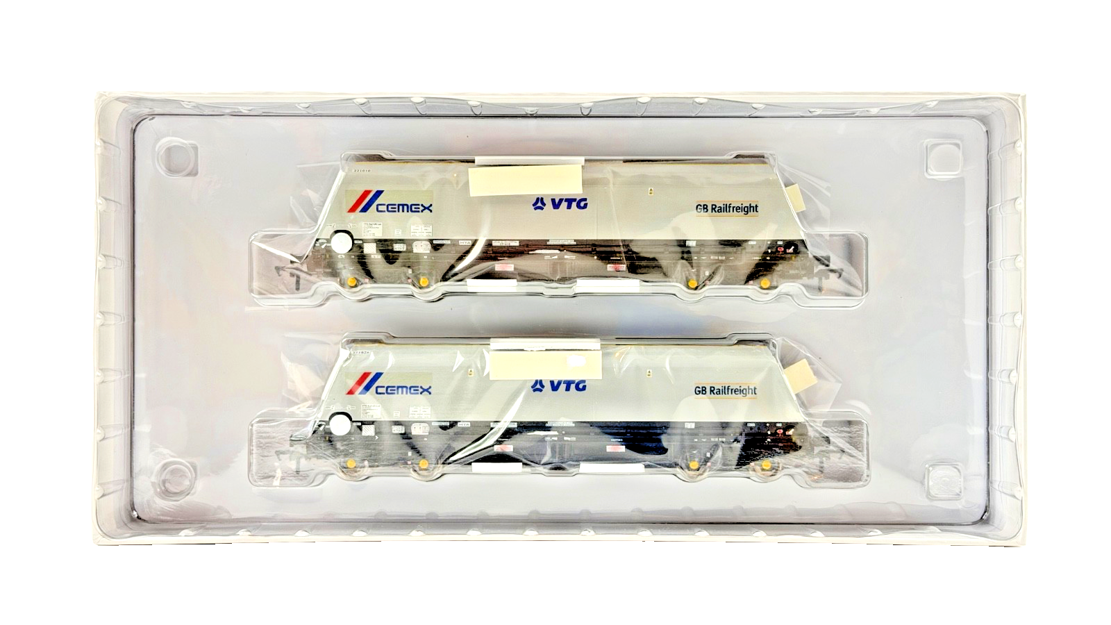 ACCURASCALE OO GAUGE - ACC2641CEM2 - CUTDOWN HYA PACK GBRF CEMEX VTG TWIN PACK