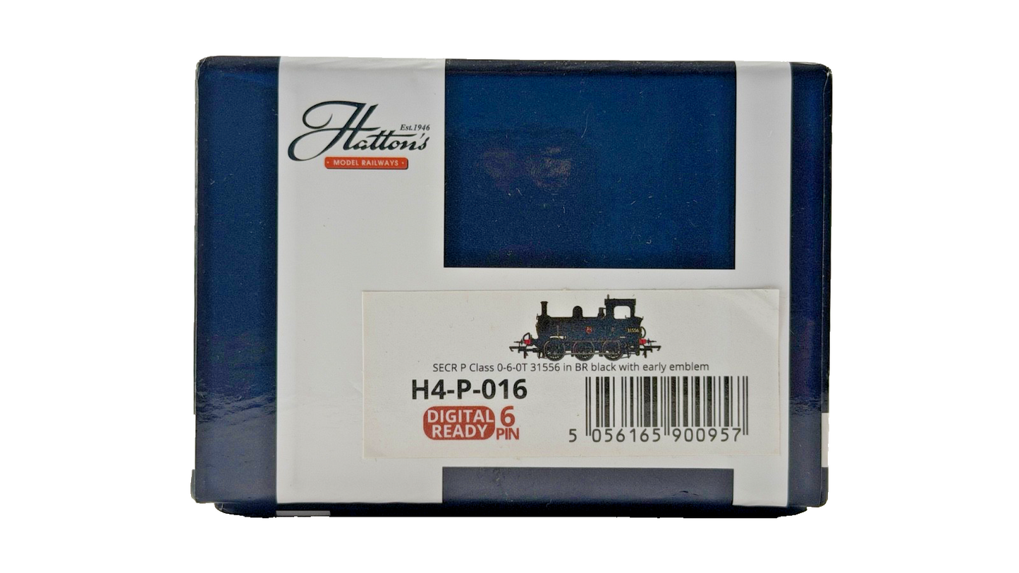 HATTONS OO GAUGE - H4-P-016 - SECR P CLASS 0-6-0T 31556 BR BLACK LIVERY BOXED