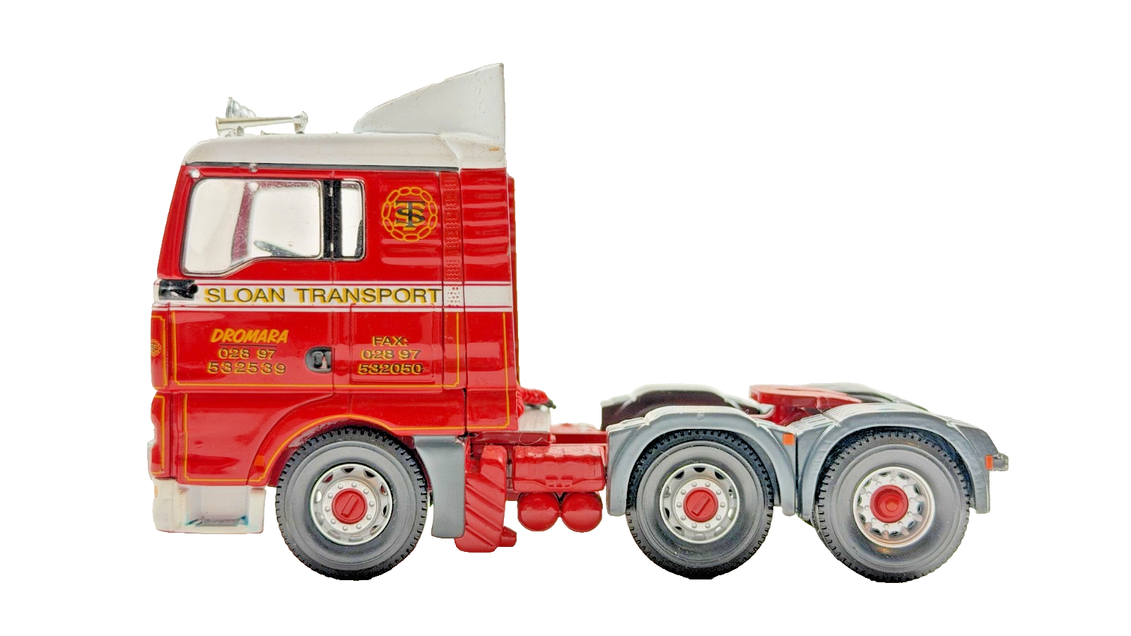 CORGI 1/50 SCALE DIECAST SLOAN TRANSPORT HAULAGE MAN TRACTOR + MIRRORS UNBOXED