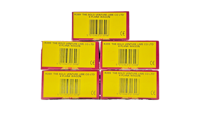 HORNBY OO GAUGE - R399 - THE BOLD VENTURE LIME CO 4 PLANK WAGON BOXED X 5