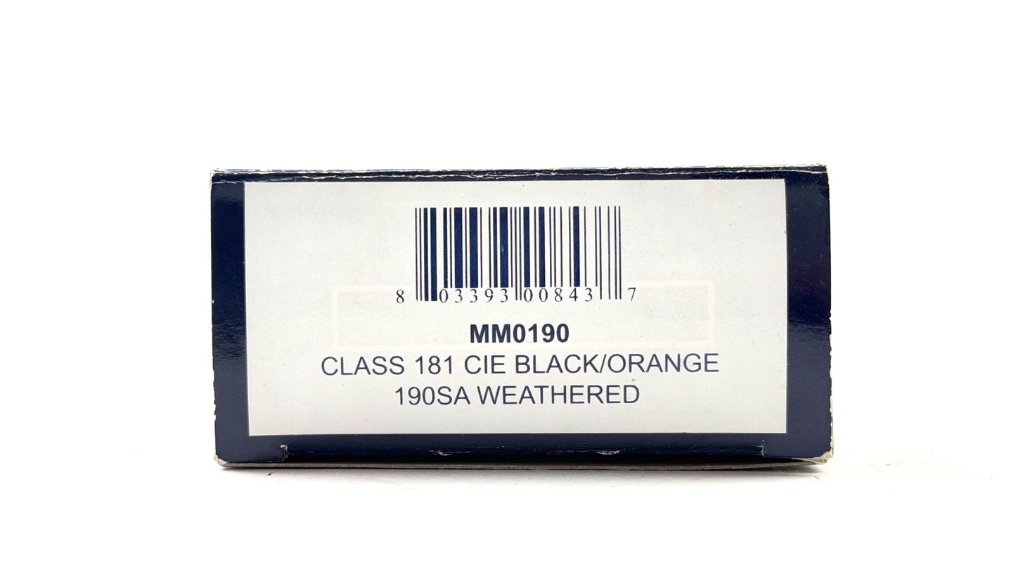 BACHMANN MURPHY MODELS 00 GAUGE - MM0190 - CLASS 181 CIE BLACK/ORANGE 190SA (W)