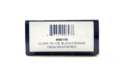 BACHMANN MURPHY MODELS 00 GAUGE - MM0190 - CLASS 181 CIE BLACK/ORANGE 190SA (W)