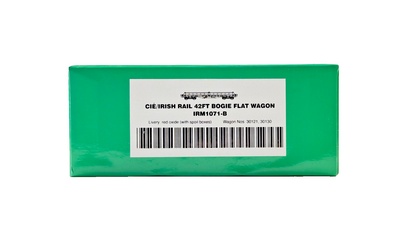 IRISH RAILWAY MODELS 00 GAUGE - IRM1071-B - CIE 42FT BOGIE FLAT WAGON RED OXIDE