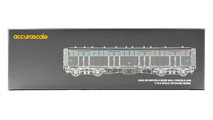 ACCURASCALE OO GAUGE - ACC2422 - SIPHON G VAN (REBUILT) BR BLUE NEWSPAPERS W1047