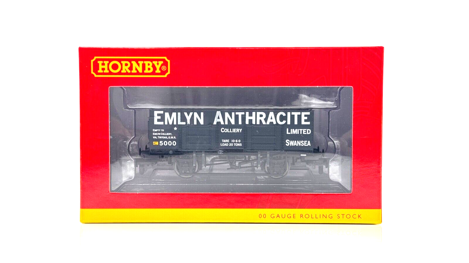 HORNBY 00 GAUGE - R60111 - ALL STEEL 21T MINERAL WAGON EMLYN ANTHRACITE - BOXED